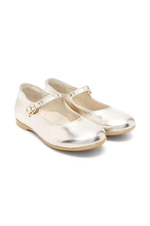 gold leather ballerina shoes DOUUOD KIDS | IDEC473.